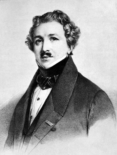 Louis Jacques Mandé Daguerre (1787-1851) door Henri Grevedon